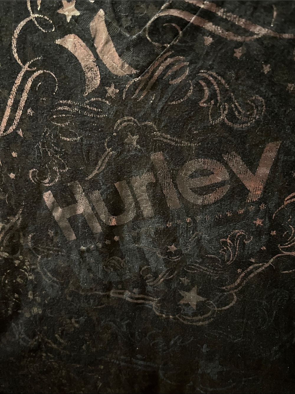 EUC Hurley Sheer Lace T-shirt